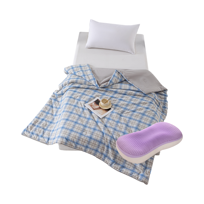 伊伊爱 TPE凉感释压枕+全棉夏凉被礼包