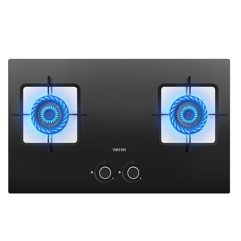 美的燃气灶5.2kW大火力70%热效率防风隔热聚能锅支架新一级能效全进风钢化玻璃面板热电偶熄火保护JZT-A3天然气