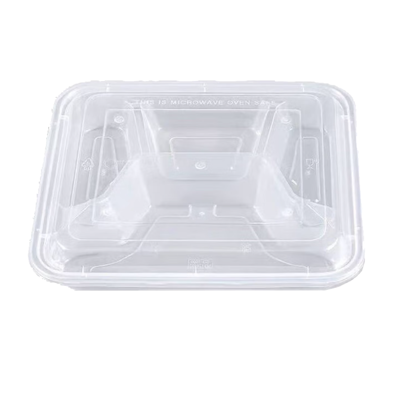 一次性四格方盒餐盒1000ml 150个/箱