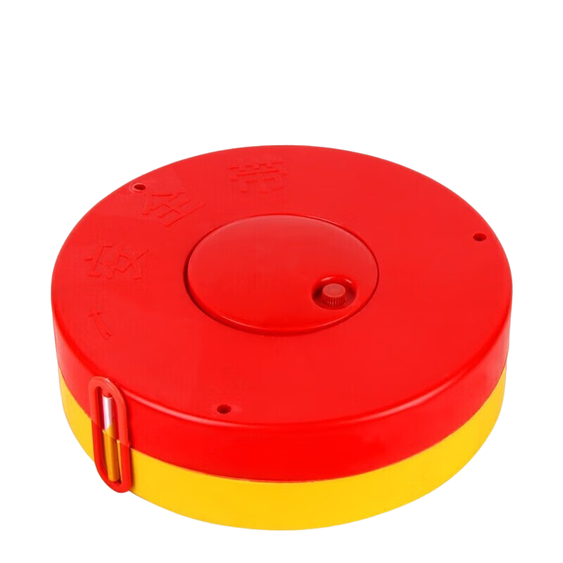 警戒线警戒带盘式可回收安全警示隔离带施工围栏伸缩警戒绳加厚 [国标认证]加厚涤纶100米盘式