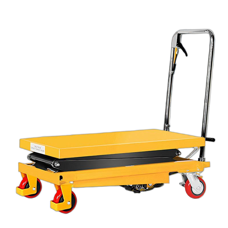 西科手动液压移动剪叉式小型升降平台手推车