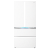 美的冰箱(Midea)熊墩墩Pro600法式双系统除菌一级能效制冰嵌入电冰箱BCD-600WUFIPZM(E)白