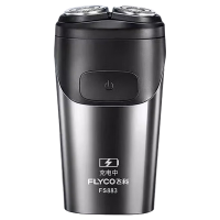 飞科(FLYCO)电动剃须刀剃须刀刮胡刀剃须刀 便携款旋转式生日礼物男士双刀头 FS883[45分钟续航]黑色