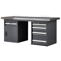 戴劲重型不锈钢工作台操作台维修台车间检验台实验台1.5米五抽单桌