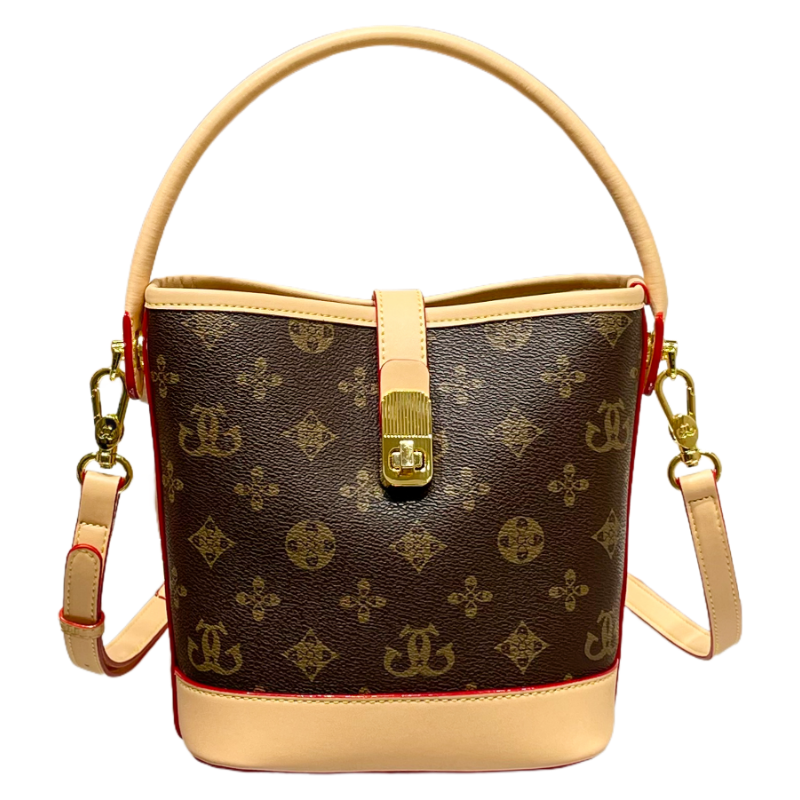 欧美女士包包女2026新款高级感女包印花时尚小众水桶包单肩斜挎包手提包小包