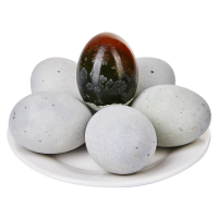 雀淘松花皮蛋10枚 单枚60-70g 顺丰个大溏心正宗农家土鸭蛋新鲜腌制整箱