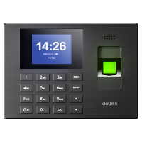 得力3960S大容量指纹考勤机 黑色 单位/台