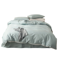 优福安达100支长绒棉床品套件 自由蓝(多色可选) TZ202400005