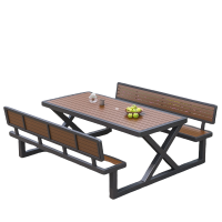 伊洛源户外连体桌椅