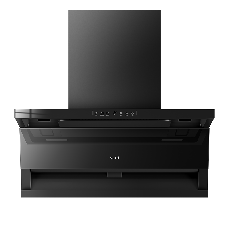 华帝(vatti)[小飞翼Pro K9]小飞碟28风量大吸力脱排油烟机 i111K9超薄平嵌7字型变频顶侧双吸三腔自动洗