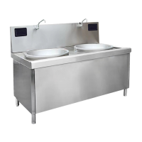 铎茂伟业 双头90大锅灶 2200*1250*800+400mm 台