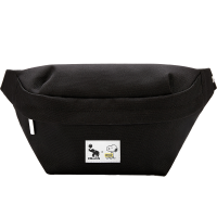 爱华仕 OIWAS 男士简约时尚横款MINI斜挎包 日韩系卡通动漫图案拉链闭合单根肩带织物材质通用日常休闲