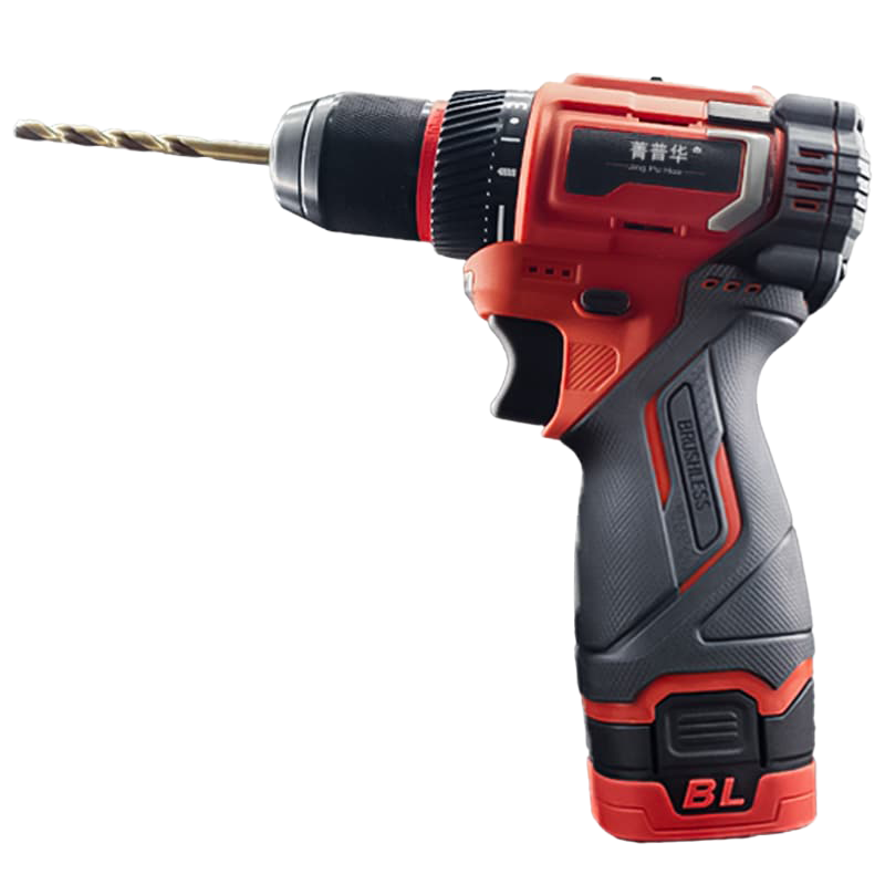 菁普华无刷充电式双速锂电手枪钻手电钻电动起子螺丝刀50N.m16V2.5Ah套