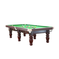 革康 GK-JSQC8048 9尺 台球桌桌球台美式中式黑八台球厅 经典圆腿款 高配
