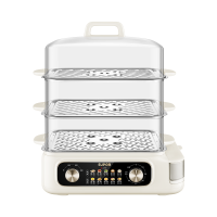 苏泊尔(SUPOR)电蒸锅 24L三层大容量电热锅 家用多功能电蒸箱 加长蒸屉蒸鱼多用途锅ZN32FK995