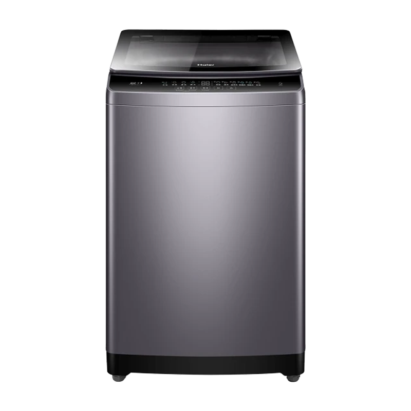 海尔Haier10公斤波轮洗衣机双动力防缠绕手搓洗直驱变频全自动玻璃盖大容量节能低噪音独立式顶开设计