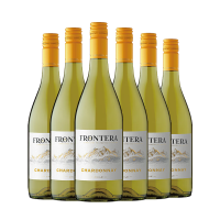 干露红酒缘峰霞多丽干白葡萄酒智利进口白葡萄酒整箱六支装750ml