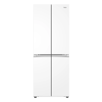 海尔418升白色冰箱双开四门黑金净化一级变频594mm超薄零距离自由嵌入式家用风冷无霜一级冰箱