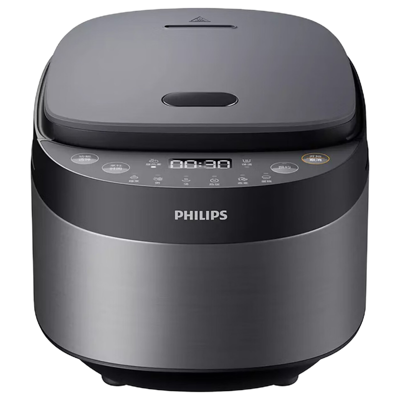 飞利浦(PHILIPS) 电饭煲 3L容量 家用多功能煮饭锅煮粥锅适用人数 2-6人电饭锅 HD3169/80 黑曜灰