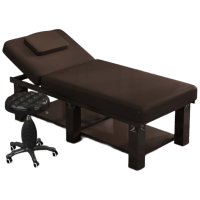 晋舰专用美容床家用采耳按摩床中医推拿床理疗床190*80cm含凳棕色