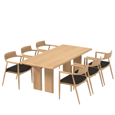 铭思达实木餐桌