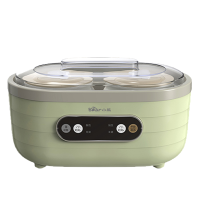 小熊(Bear)酸奶机 家用米酒泡菜纳豆发酵机 微电脑式全自动多功能迷你2+6陶瓷内胆 SNJ-C10P2绿色