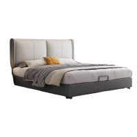 床双人床科技布床双人床布艺床轻奢网红床卧室床1.5/1.8米软包床