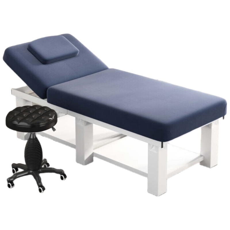 锦北专用美容床家用采耳按摩床中医推拿床理疗床190*80cm含凳蓝色