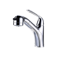 欧琳(OULIN)伸缩厨房水龙头冷热水龙头抽拉式水龙头 L型304不锈钢无铅健康C9607