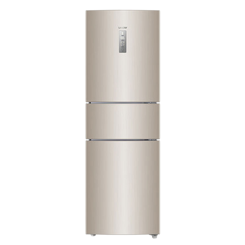 统帅(leader)海尔出品218升炫金变频一级能效三门家用电冰箱 风冷无霜 小冰箱BCD-218WLDPPU1