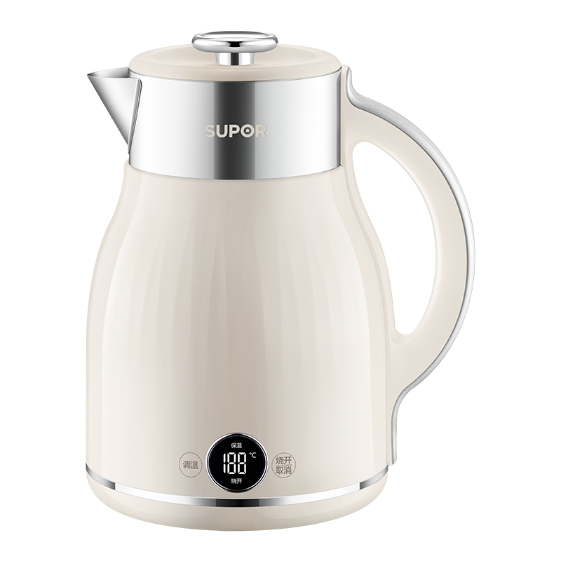 苏泊尔(SUPOR)电水壶烧水壶2.5L多段调温母婴冲奶粉电热水壶 316L不锈钢无缝内胆SW-25J03A