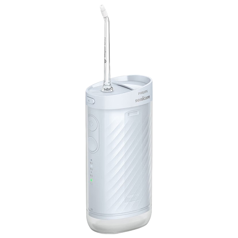 飞利浦(PHILIPS) 冲牙器 伸缩便携洗牙器情侣款送男友/女友生日礼物 含3款专业喷嘴小净瓶HX3331/04不困蓝