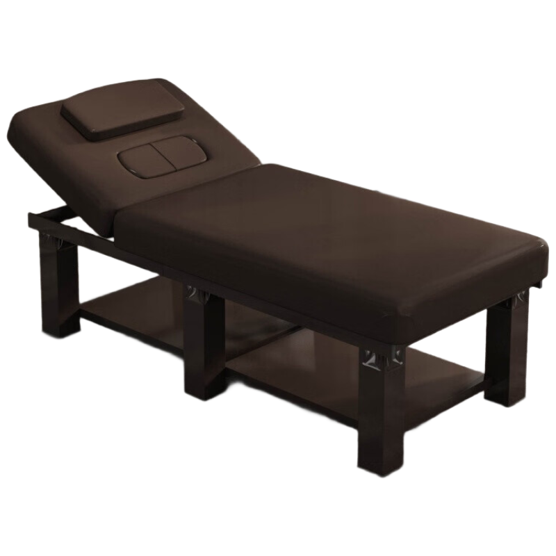 戴劲美容床家用采耳按摩床中医推拿床理疗床含胸洞190*80cm不含凳棕色