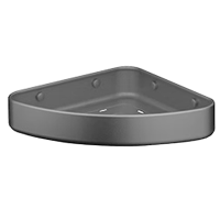 九牧(JOMOO)浴室三角篮铝合金角篮免打孔卫生间墙角置物架铝篮三角架转角架937251/9301113