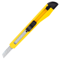 得力2052美工刀 黄色 24把/盒