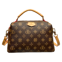 欧美时尚女士老花波士顿包女2026新款高级感手提斜挎包枕头包小众轻奢女包单肩小包