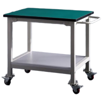 戴劲防静电小推车 双层可移动推车带轮子车间操作台160*60*75cm尺寸