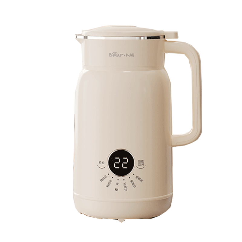 小熊(Bear)豆浆机轻音破壁机全自动小型1-2人多功能家用料理机直饮H05C1 0.6L自动保温特快制浆
