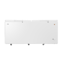 Haier海尔冷柜超市商用冰柜企业价大容量719升卧式冷柜冷藏冷冻转换冷柜带锁带脚冰柜顶开门