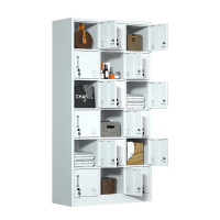 誉卓远 钢制文件柜档案柜带锁凭证柜抽屉矮柜储物柜子 18门更衣柜