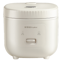 荣事达Royalstar智能方形电饭煲3L快速饭底盘加热不粘内胆预约功能白色小容量家用电器
