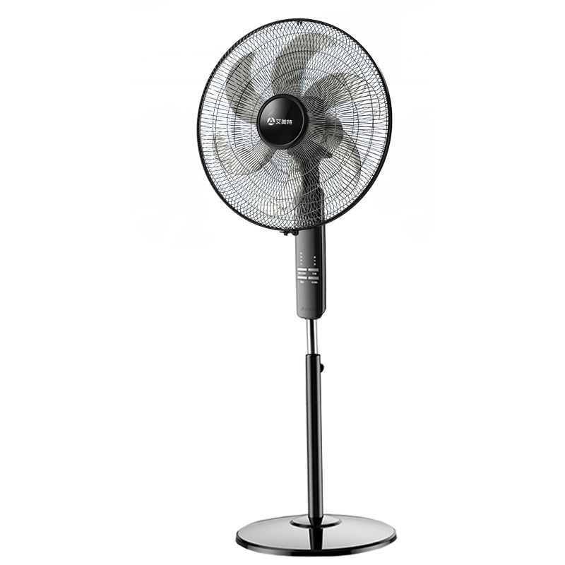 艾美特(Airmate)电风扇家用办公室宿舍客厅落地扇18吋大风力工业扇电扇6叶风扇遥控款黑色FS45-R2