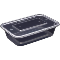 珂美芙 加厚一次性饭盒 750ml方盒 个