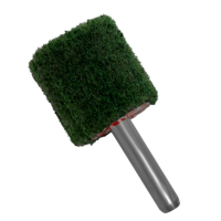 铁吉士 不锈钢加长柄百洁布磨头抛光轮 25*25*6 个