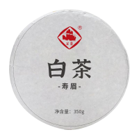 莲裕白茶饼寿眉350g饼