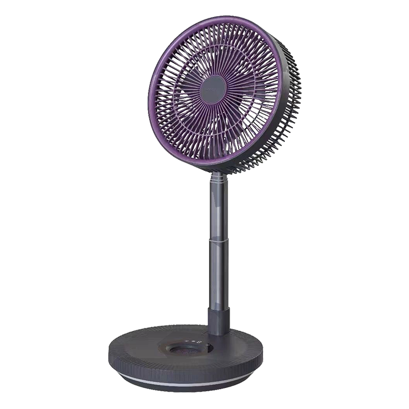 电风扇小型便携可充电轻音节能落地扇桌面扇遥控定时摇头可折叠小风扇 五叶台式usb充电CM-RD28