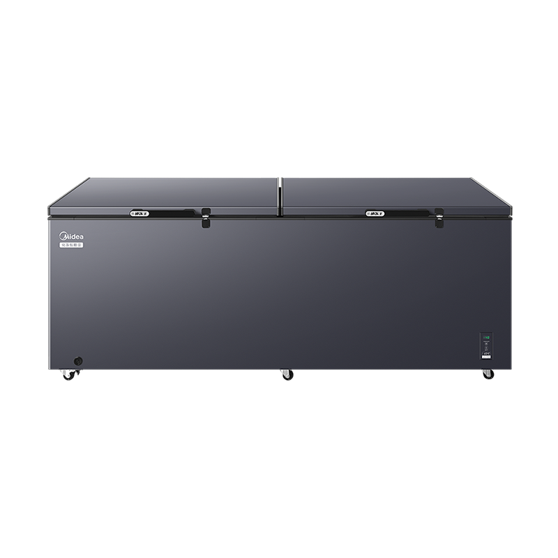 美的冰箱719L商用卧式冷柜大容量冰柜冷藏冷冻柜节能省电大冷冻力冰柜单温卧式BD/BC-719DKEM 耀目蓝