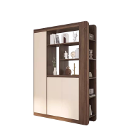 苏宁 质凡 现代简约隔断屏风柜门厅玄关鞋柜/ZF-XGG037/1440*350*1900mm