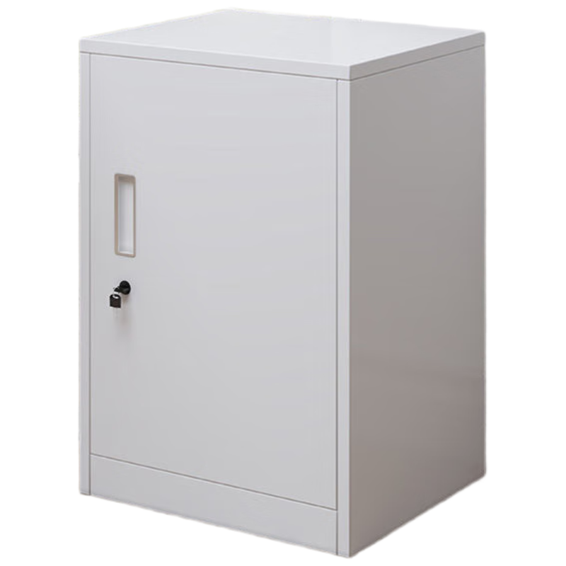 晋舰铁皮文件柜矮柜办公柜家用储物柜档案柜资料柜桌下抽屉柜白色单门