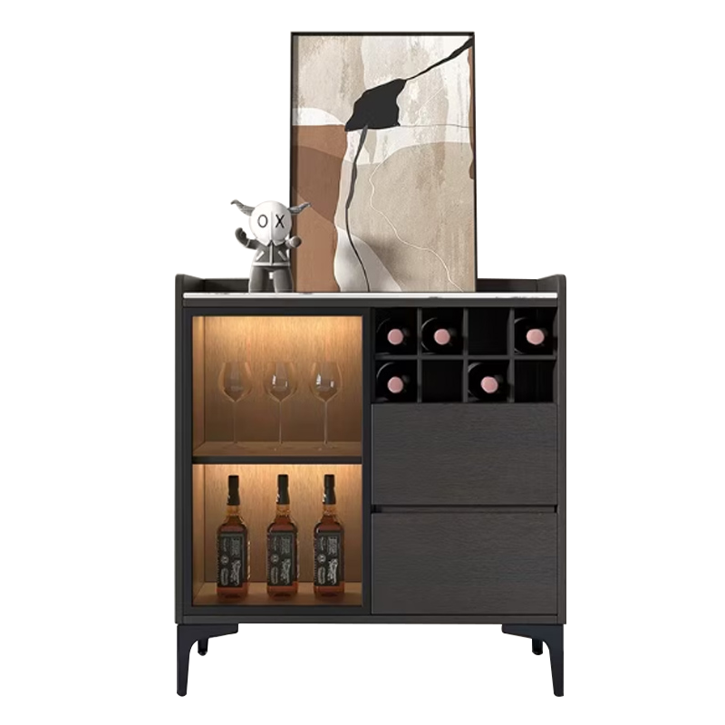 苏宁 质凡 现代简约岩板储物柜家用置物架餐边橱柜/ZF-CG024/800*350*950mm